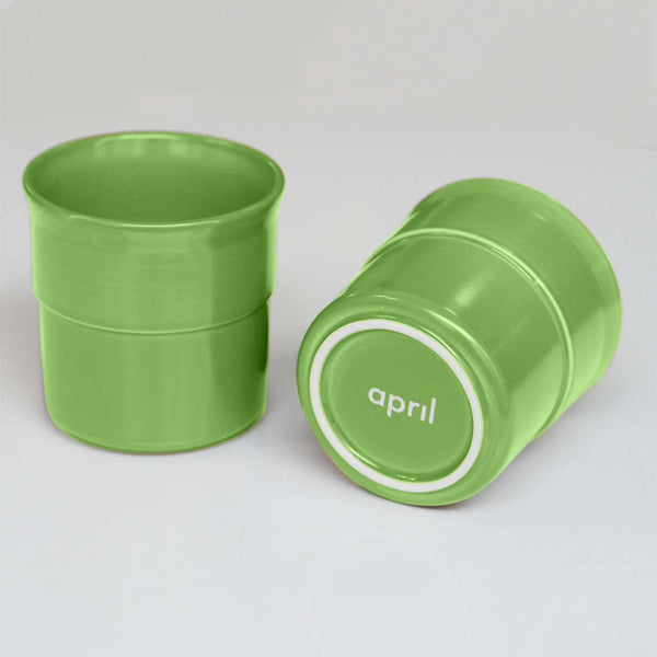 April Coffee Cups Green