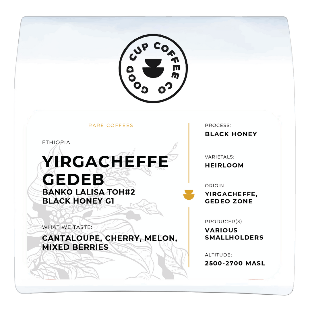 Ethiopia Gedeo Yirgacheffe Gedeb Banko Lalisa TOH#2 Black Honey G1