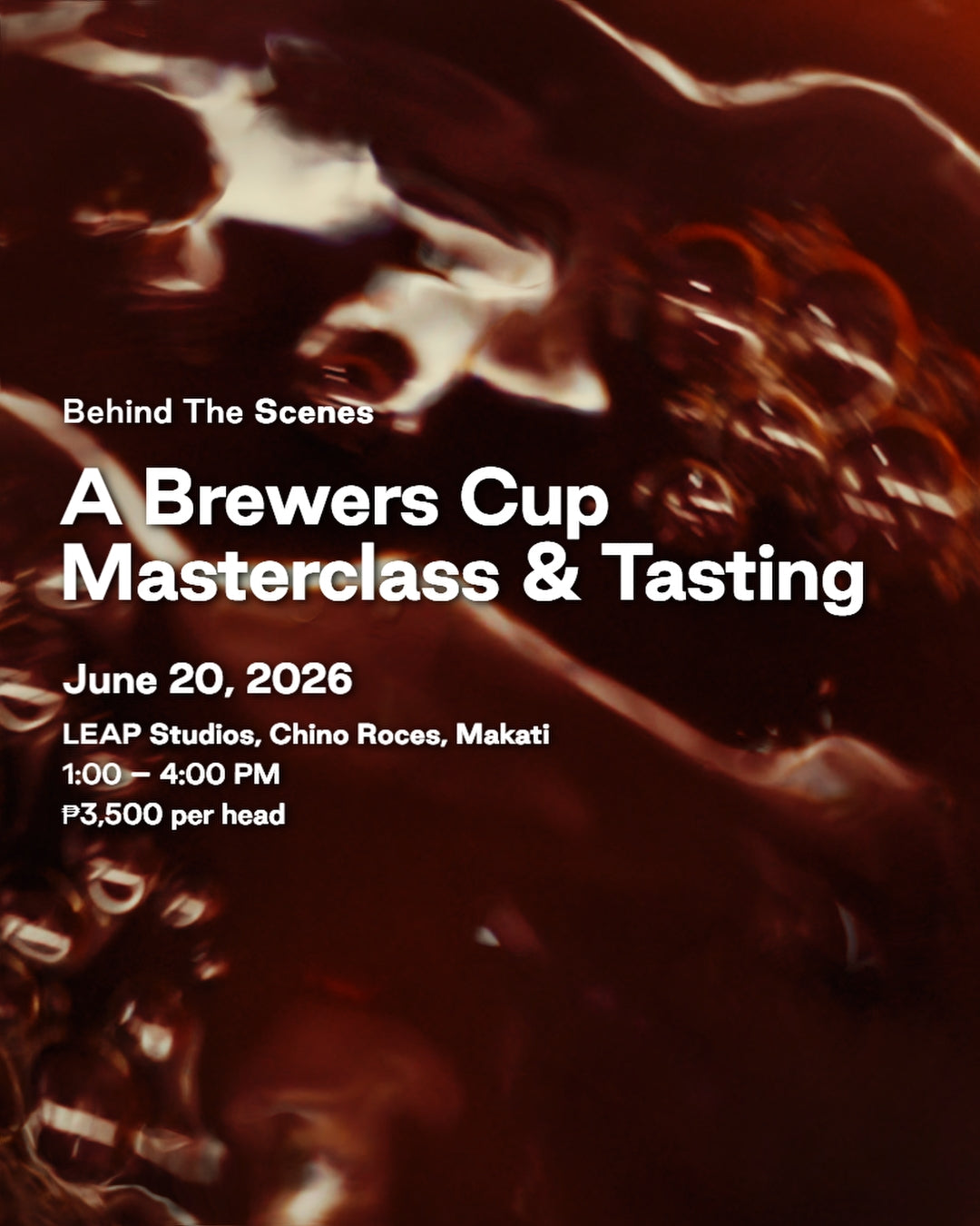 Behind The Scenes: A Brewers Cup Masterclass & Tasting